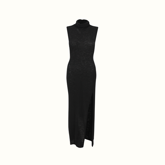 LUCE Mesh Turtleneck Dress