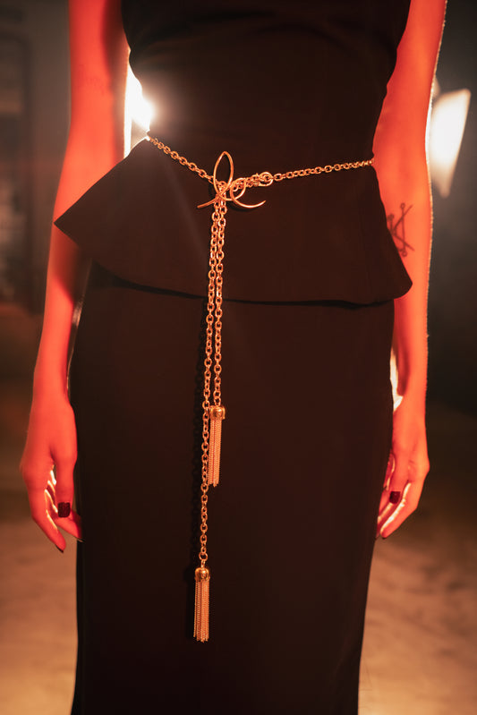 LUCE Logo Chain Belt