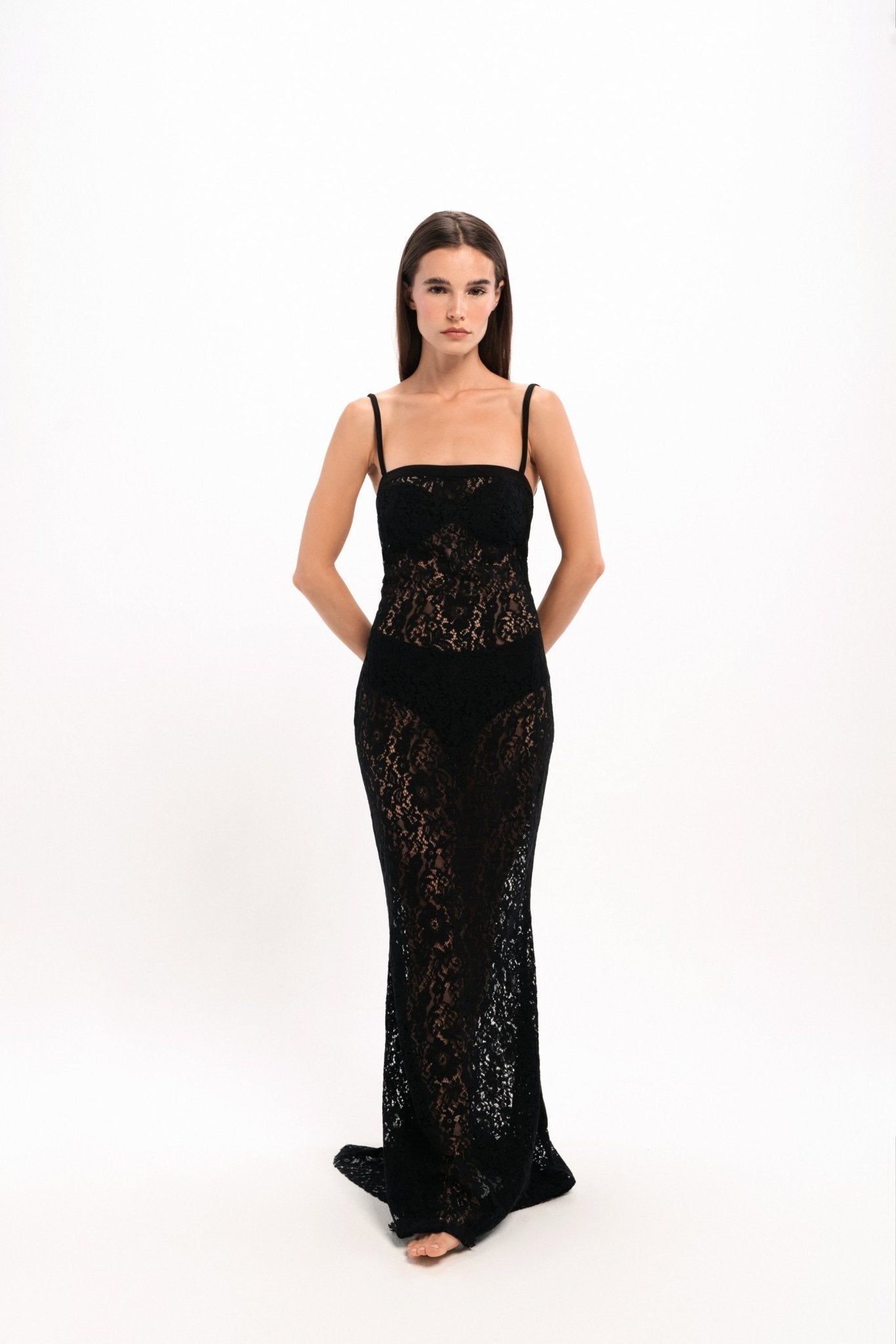 Lace Modele De Robe Avec Guipure Robe Longue En Dentelle Guipure