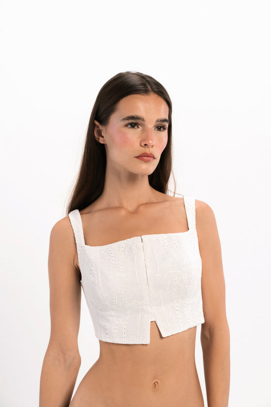 Cropped Bustier Top