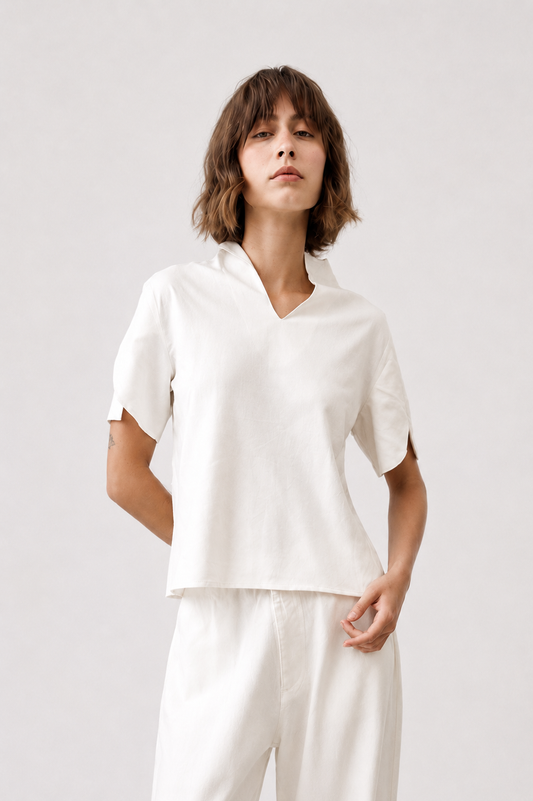 LUCE Signature Linen Top