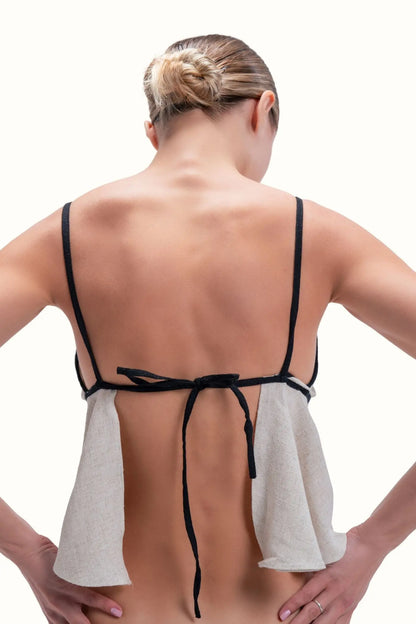 LUCE top with black lining