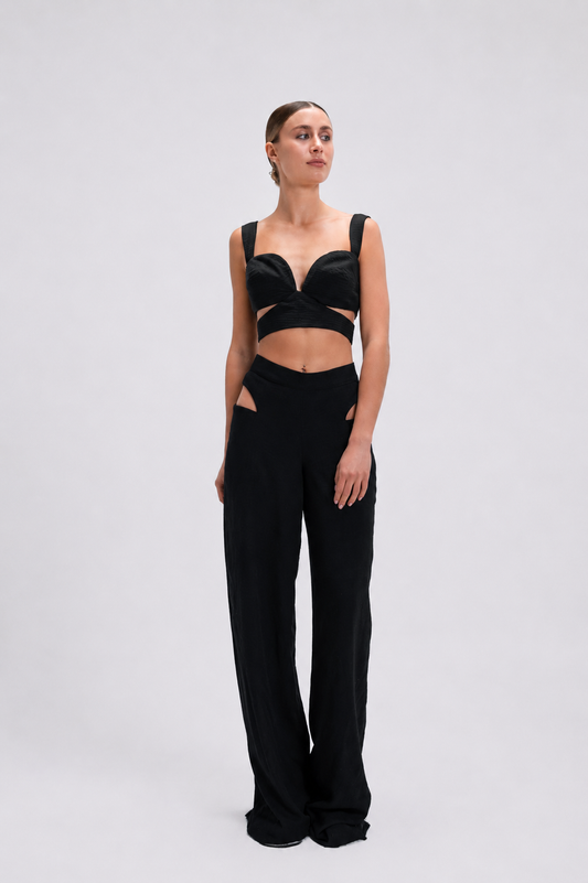 Cutout Bustier Crop TopLUCE
