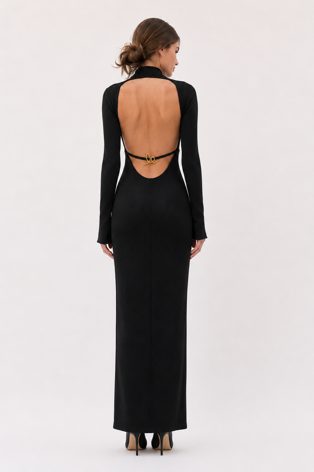 Knit Dress with Open-back and LogoLUCE