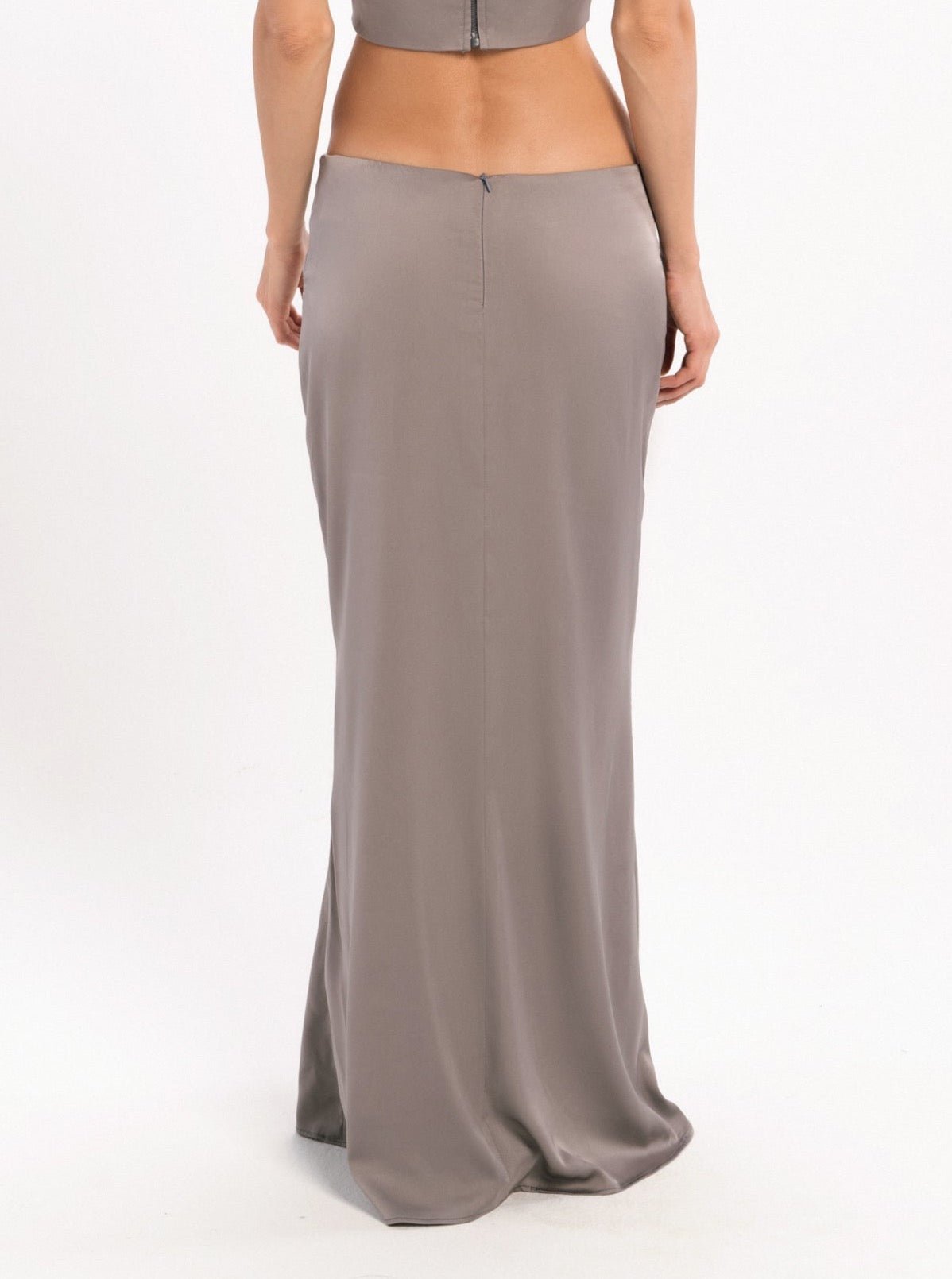 Cutout Maxi Silk Skirt - LUCE